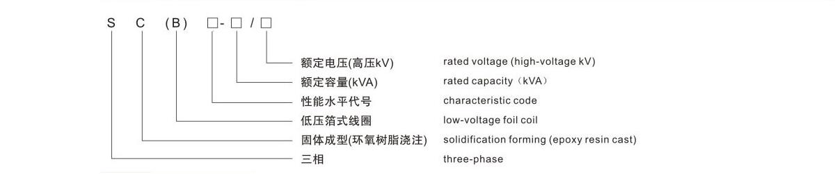 變壓器型號含義