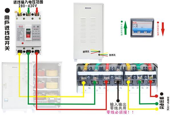 三相穩壓器接線圖